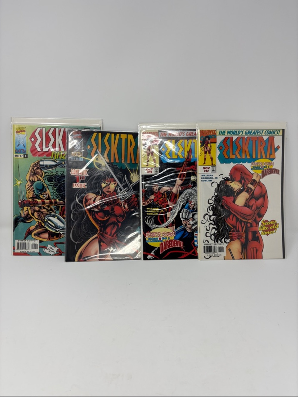 Elektra Comic Book Lot - Red & Black Covers 4